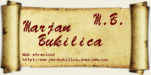 Marjan Bukilica vizit kartica
